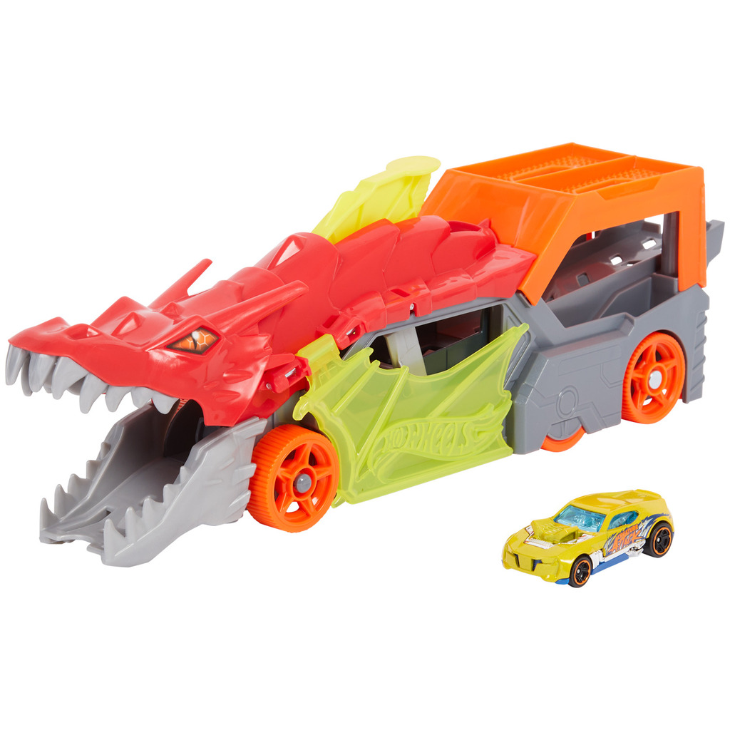 Speelgoed Hot Wheels Ultieme Dubbele Draak Transportvoertuig Kidshoekje.nl