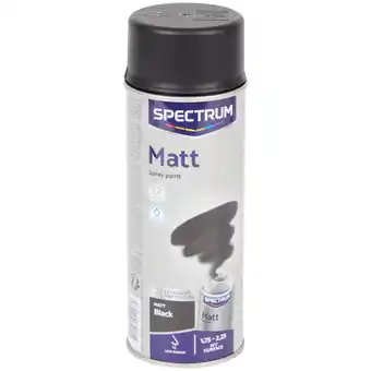Action Spectrum matte spuitverf zwart aanbieding