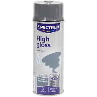 Action Spectrum hoogglans spuitverf antraciet aanbieding