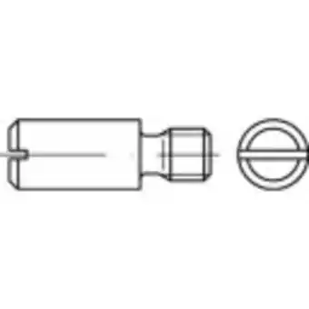 Conrad Toolcraft 119078 tapschroeven m5 12 mm sleuf din 927 staal 100 stuk(s) aanbieding