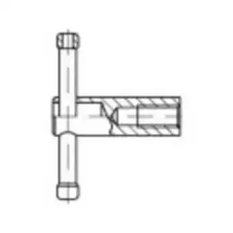 Conrad Toolcraft 137874 knevelmoer m10 din 6307 staal gepolijst 1 stuk(s) aanbieding