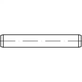 Conrad Toolcraft to-5436747 cilindrische pen 16 mm staal 50 stuk(s) aanbieding