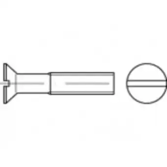 Conrad Toolcraft to-5392230 verzonken schroeven m6 16 mm sleuf iso 2009 staal galvanisch verzinkt 1000 stuk(s) aanbieding