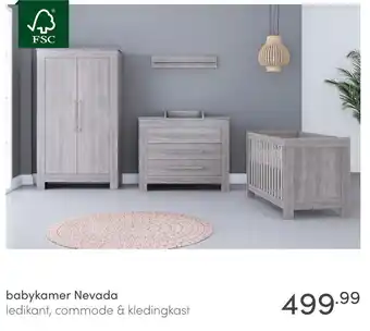 Baby & Tiener babykamer Nevada aanbieding