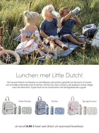 Baby & Tiener Lunchen met Little Dutch! aanbieding