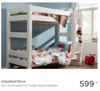 Baby & Tiener stapelbed Nova aanbieding