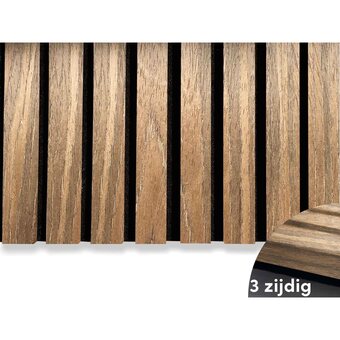 fonQ Adeqo akupanel - akoestische panelen - bruin eiken 270 x 60 cm aanbieding