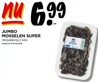 Jumbo Mosselen super verpakking 2 kilo aanbieding