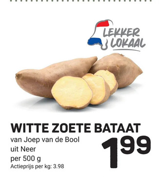 Ekoplaza Witte zoete bataat aanbieding