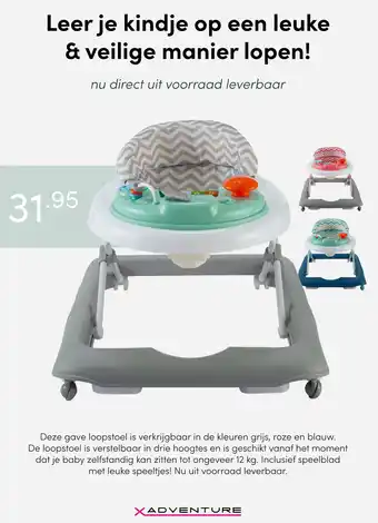 Baby & Tiener XAdventure aanbieding