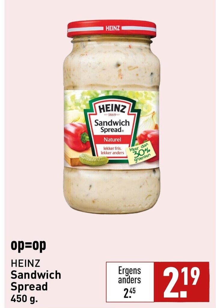 HEINZ Sandwich Spread 450g aanbieding bij ALDI