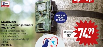ALDI MAGINON Wild/bewakingscamera WK-4HDW aanbieding