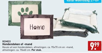 ALDI ROMEO Hondendeken of mand aanbieding