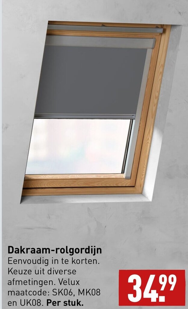 Dakraamrolgordijn aanbieding bij ALDI