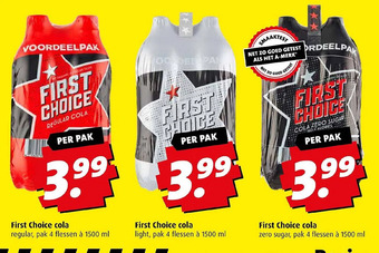 Boni First choice cola aanbieding