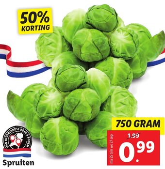 Lidl Spruiten  750g aanbieding