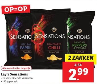 Lidl Lay's Sensations  150g aanbieding