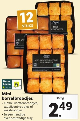 Lidl Mini borrelbroodjes  360g aanbieding