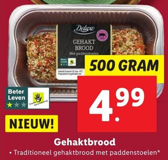 Lidl Gehaktbrood 500g aanbieding