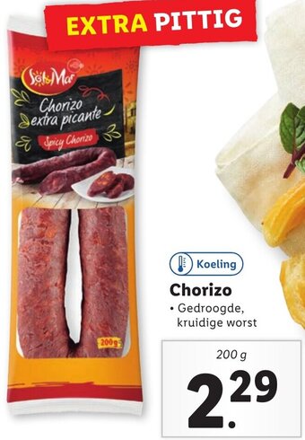 Lidl Chorizo  200g aanbieding