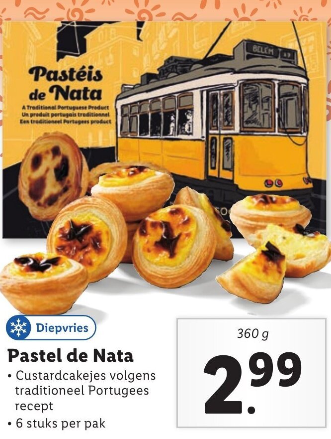 Pastel de Nata 360g aanbieding bij Lidl