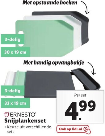 Lidl ERNESTO Snijplankenset aanbieding