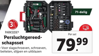 Lidl PARKSIDE Perslucht Gereedschap Set aanbieding