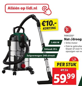 Lidl PARKSIDE Nat-/droogzuiger aanbieding
