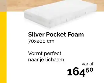 Beter Bed Silver Pocket Foam 70x200cm aanbieding