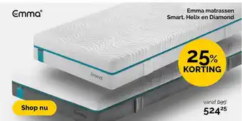 Beter Bed Emma Matrassen Smart, Helix En Diamond aanbieding