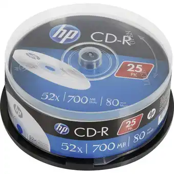 Conrad Hp cre00015 cd-r disc 700 mb 25 stuk(s) spindel aanbieding