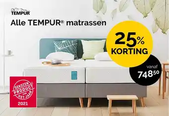 Beter Bed Alle Tempur® Matrassen aanbieding