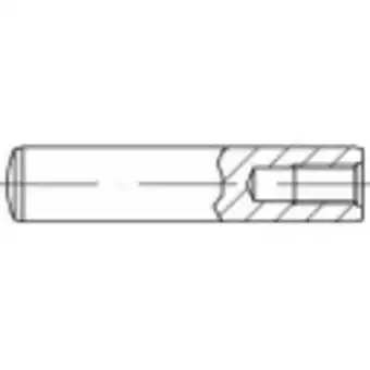 Conrad Toolcraft 144772 cilindrische pen (ø x l) 5 mm x 10 mm m3 staal 100 stuk(s) aanbieding