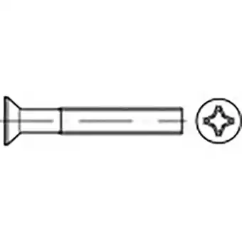 Conrad Toolcraft to-6863289 verzonken schroeven m1.6 16 mm kruiskop phillips din 965 rvs v2a a2 1000 stuk(s) aanbieding