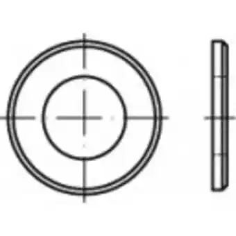 Conrad Toolcraft onderlegringen messing 100 stuk(s) to-5447262 aanbieding