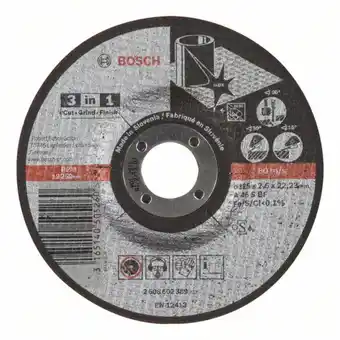 Conrad Bosch accessories bosch 2608602389 doorslijpschijf gebogen 125 mm 1 stuk(s) metaal aanbieding