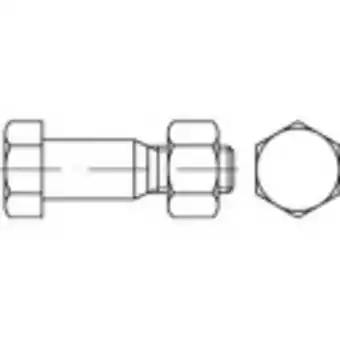 Conrad Toolcraft to-5435148 zeskantbouten m16 60 mm buitenzeskant din 7968 staal 1 stuk(s) aanbieding