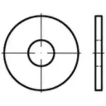 Conrad Onderlegringen 6.4 mm 18 mm iso 7093 staal thermisch verzinkt 2500 stuk(s) toolcraft 147997 aanbieding