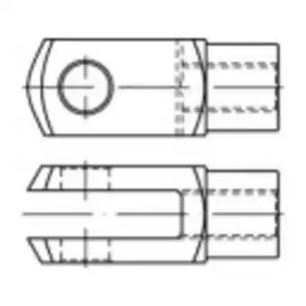 Conrad Toolcraft 40 mm galvanisch verzinkt staal 147227 5 stuk(s) aanbieding