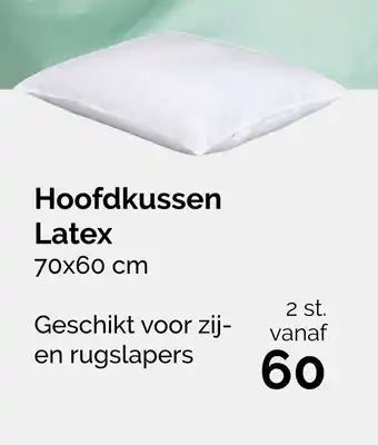 Beter Bed Hoofdkussen Latex 70x60 cm aanbieding