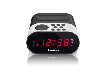 Expert Lenco cr-07 wekker radio wit aanbieding