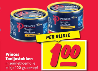 Nettorama Princes tonijnstukken aanbieding