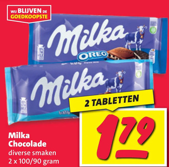 Nettorama Milka chocolade aanbieding