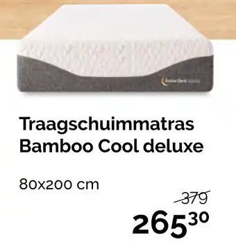 Beter Bed Traagschuimmatras Bamboo Cool deluxe 80x200cm aanbieding