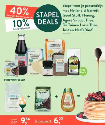 Holland & Barrett 40% korting bij 3 of meer producten aanbieding