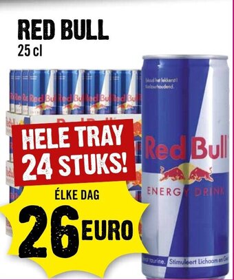 Dirck 3 RED BULL 25 cl aanbieding