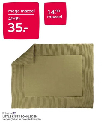 Prenatal Little knits boxkleden verkrijgbaar in diverse kleuren. aanbieding