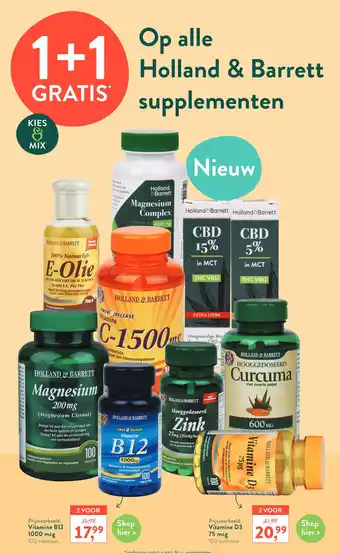 Holland & Barrett Holland & Barrett supplementen aanbieding