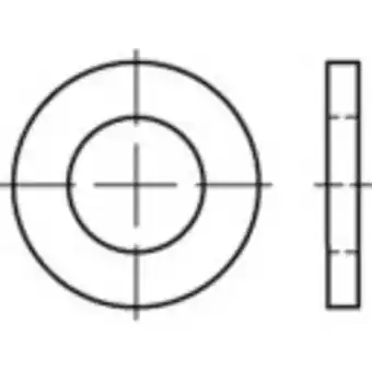 Conrad Onderlegringen 82 mm 110 mm staal galvanisch verzinkt 1 stuk(s) toolcraft 135881 aanbieding