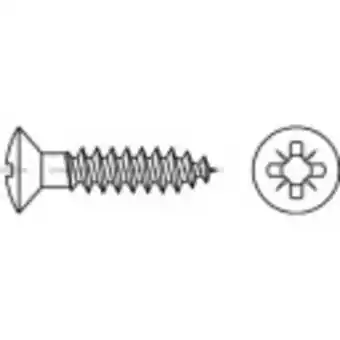 Conrad Toolcraft to-5455002 spaanplaatschroeven 3.5 mm 20 mm kruiskop pozidriv 88095 messing 1000 stuk(s) aanbieding